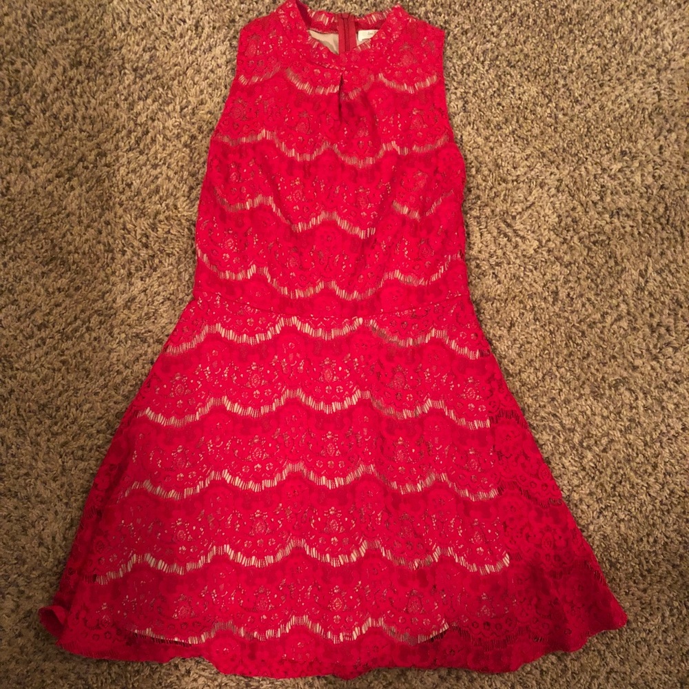 High neck lace dress Francesca’s